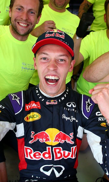 Kvyat secures first F1 podium with second despite penalty